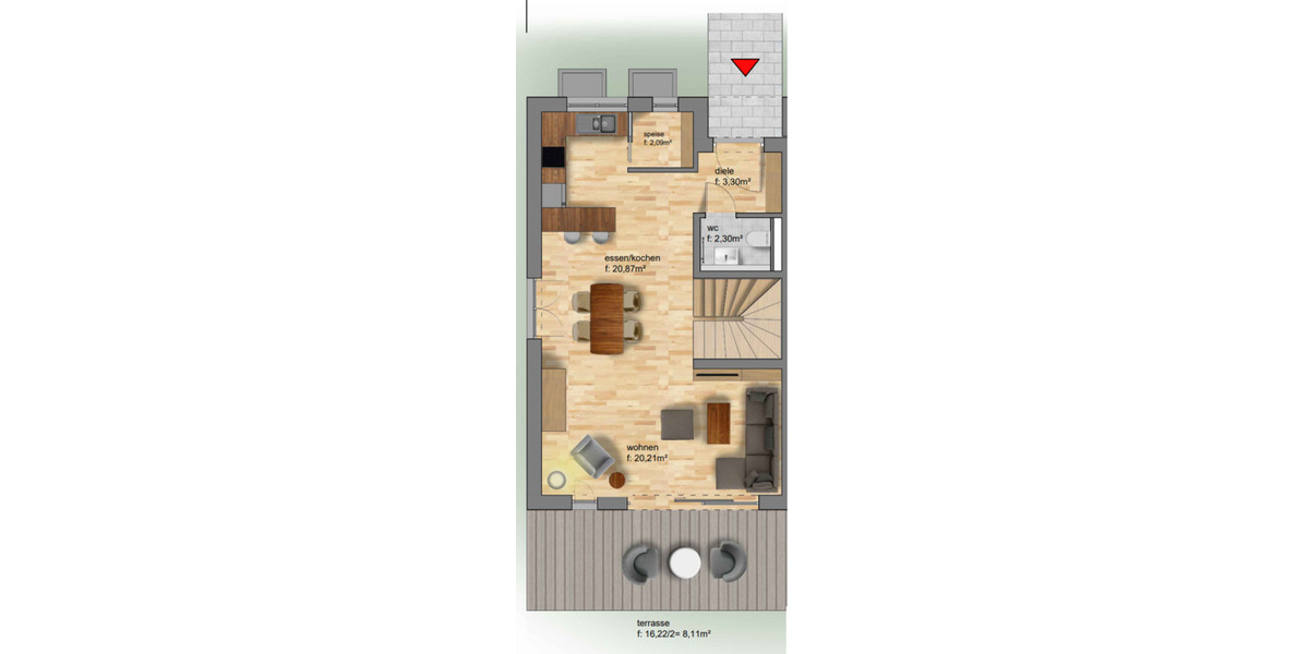 Reihenendhaus Poing - 5 Zimmer, 136 m&sup2;, 2.800&euro; | Angebot:25661494