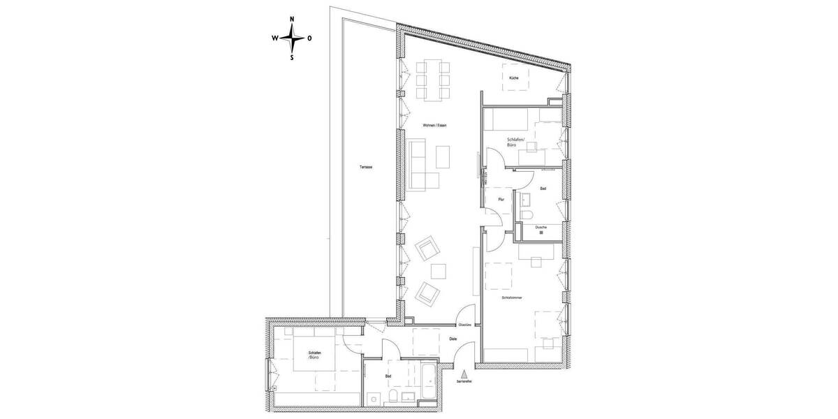 Etagenwohnung München / Pasing-Obermenzing Pasing-Obermenzing - 4 Zimmer, 135 m&sup2;, 2.900&euro; | Angebot:24423197