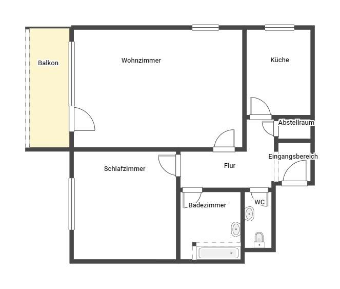 Erdgeschoßwohnung Neustadt an der Weinstraße - 2 Zimmer, 75 m&sup2;, 538&euro; | Angebot:22939612