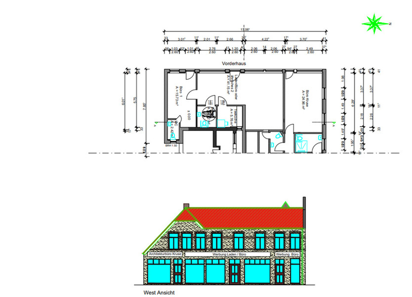 Moderne Bürofläche im kernsanierten Altbau – Zentrale Lage in Aurich