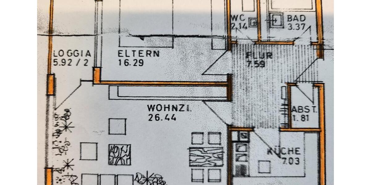 Etagenwohnung Villingen-Schwenningen Schwenningen - 2 Zimmer, 65 m&sup2;, 650&euro; | Angebot:25280234
