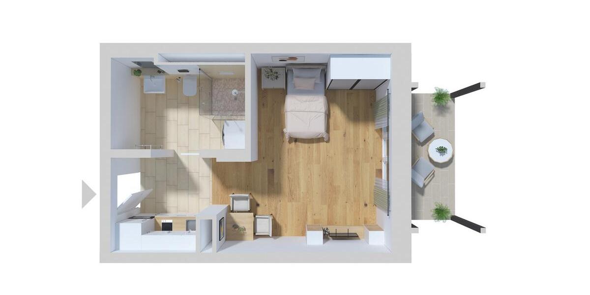 1-Zimmer Wohnung im Betreuten Wohnen 1 zimmer