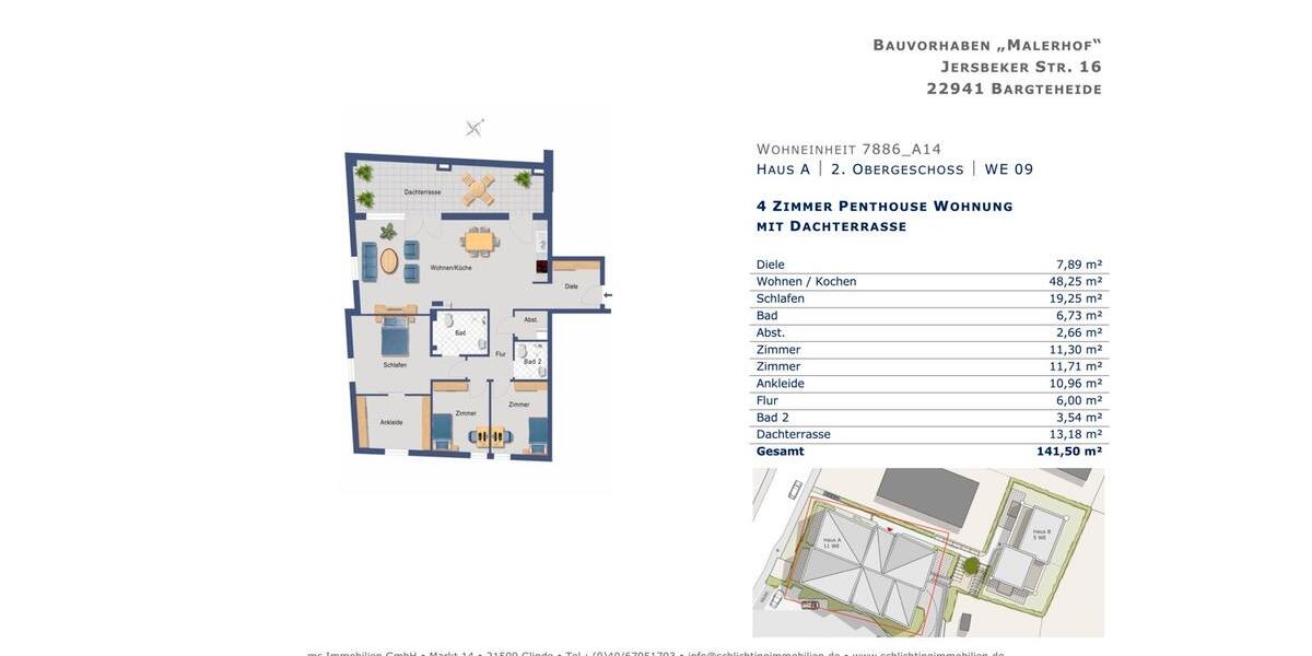 Einfamilienhaus Bargteheide - 4 Zimmer, 141 m&sup2;, 2.035&euro; | Angebot:26572766