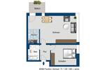 Etagenwohnung Frankfurt am Main Bockenheim - 2 Zimmer, 59 m&sup2;, 932&euro; | Angebot:26274444