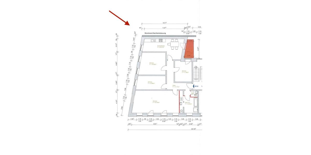 Etagenwohnung Magdeburg - 5 Zimmer, 122 m&sup2;, 1.574&euro; | Angebot:26416354