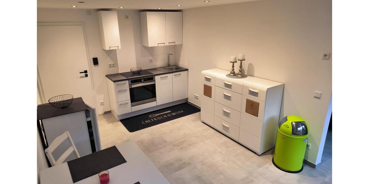 1,5- Zimmerwohnung mit Wlan, TV, Küche, DuscheWC, Waschmaschine, Trockner, Terrasse und Parkplatz 1 zimmer