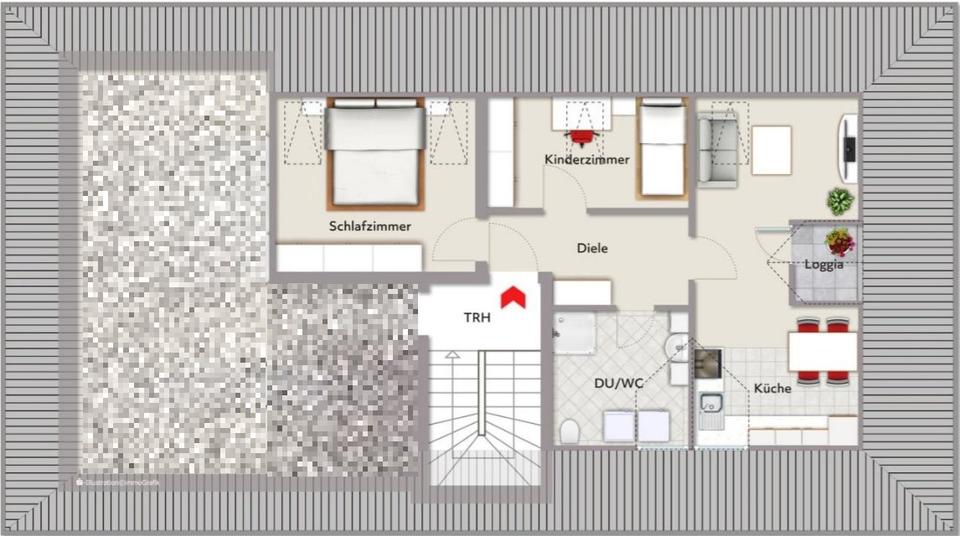 Dachgeschoßwohnung Amberg - 3 Zimmer, 84 m&sup2;, 920&euro; | Angebot:26131705