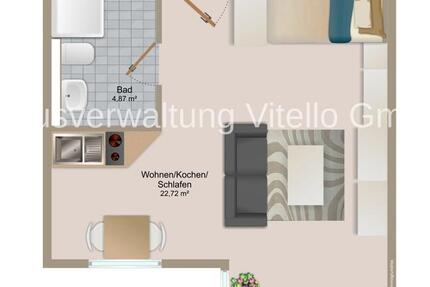 Wohnung Saarbrücken Dudweiler - 1 Zimmer, 28 m&sup2;, 360&euro; | Angebot:26284634