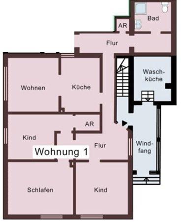 Erdgeschoßwohnung Löhne - 4 Zimmer, 111 m&sup2;, 1.350&euro; | Angebot:26294639