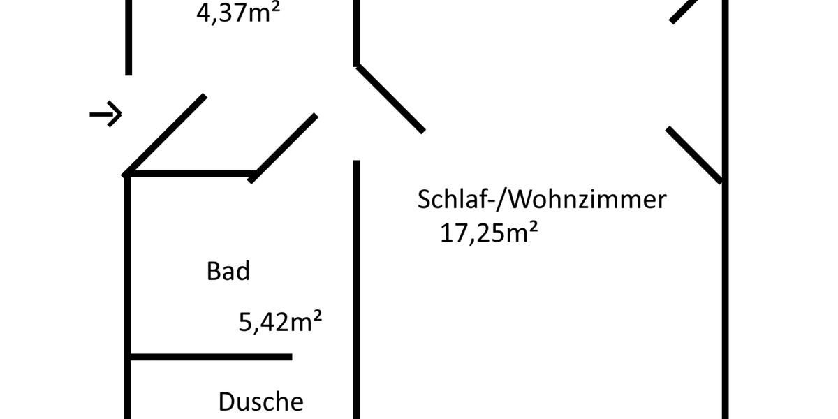 Etagenwohnung Bonn Küdinghoven - 1 Zimmer, 27 m&sup2;, 675&euro; | Angebot:25956698