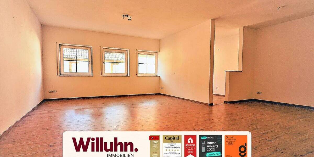 Etagenwohnung Delitzsch - 2 Zimmer, 77 m&sup2;, 600&euro; | Angebot:26657059