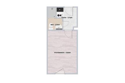 Wohnung Bayreuth Bernecker Straße / Insel / Riedelsberg - 1 Zimmer, 18 m&sup2;, 300&euro; | Angebot:25981948