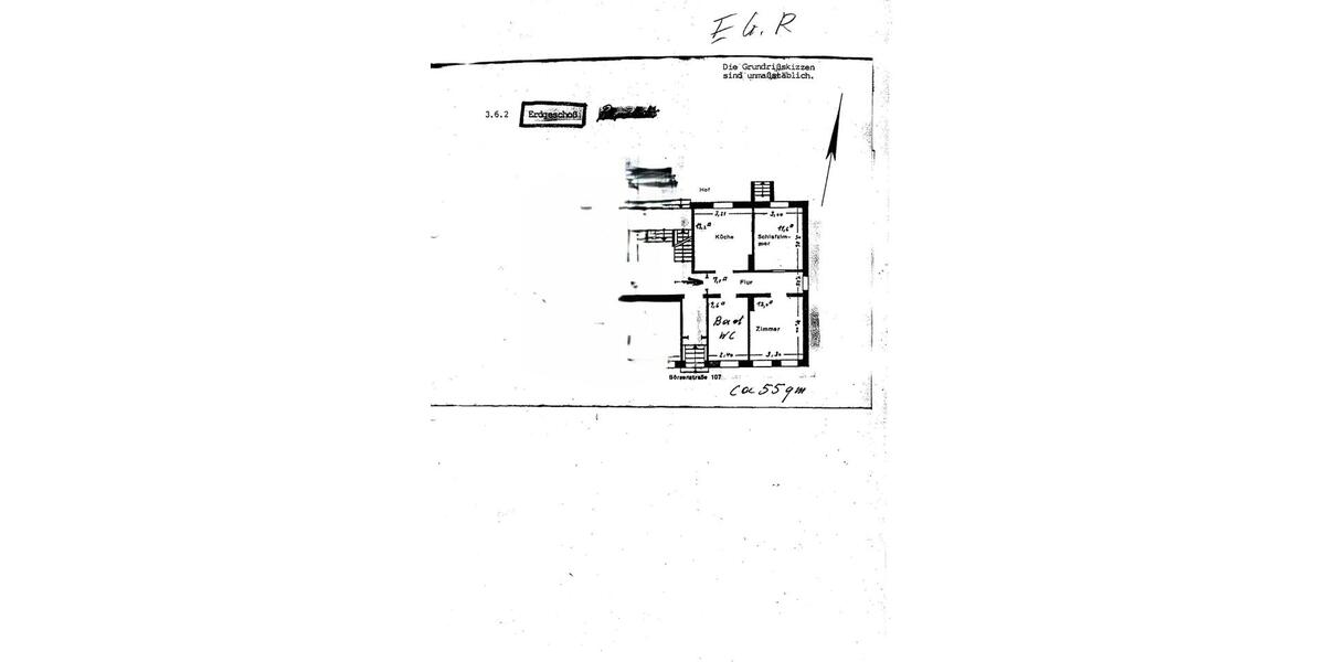 Erdgeschoßwohnung Wilhelmshaven - 2 Zimmer, 55 m&sup2;, 320&euro; | Angebot:26041125