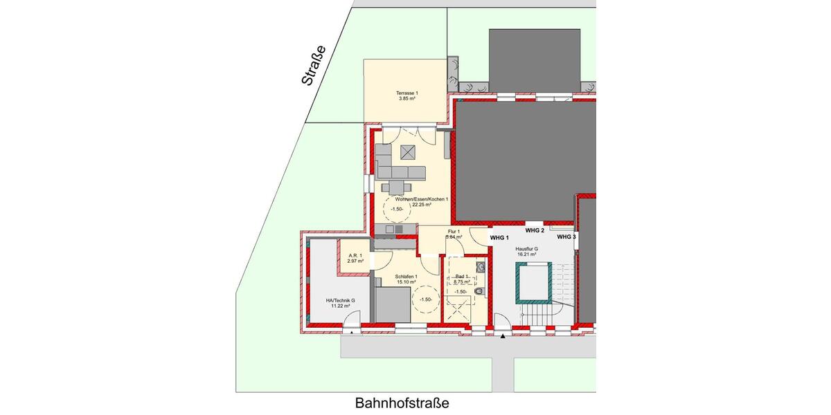Wohnung zu vermieten Neubau Freren 2 zimmer