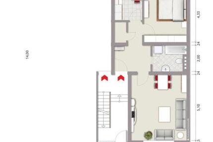 Wohnung Duisburg Mittelmeiderich - 2.5 Zimmer, 66 m&sup2;, 450&euro; | Angebot:25219708