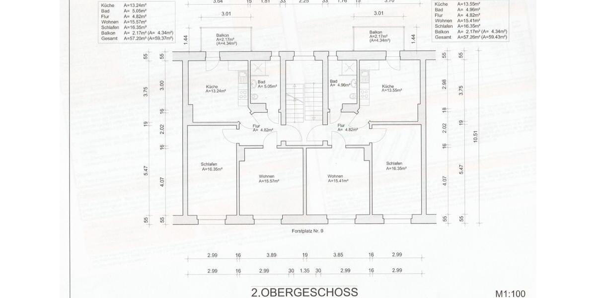 Etagenwohnung Zeitz - 2 Zimmer, 57 m&sup2;, 343&euro; | Angebot:26604448