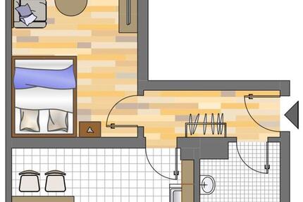 Demnächst frei! 1-Zimmer-Wohnung in Dortmund Körne 1 zimmer