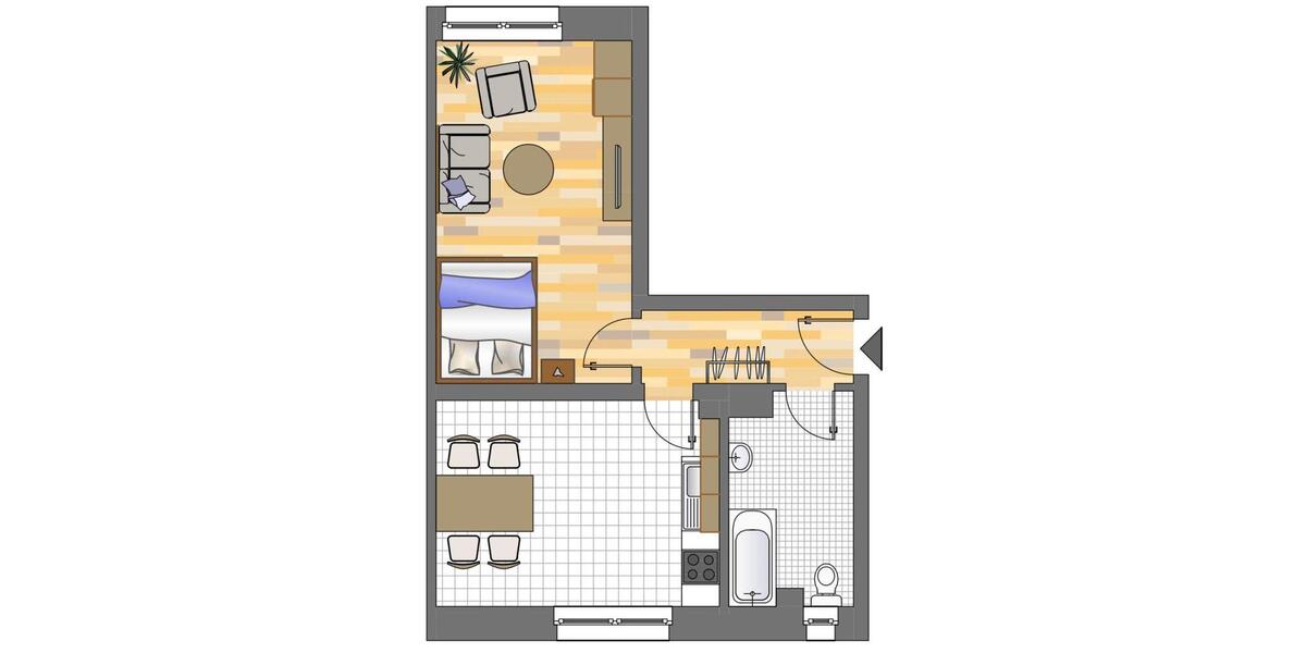 Demnächst frei! 1-Zimmer-Wohnung in Dortmund Körne 1 zimmer