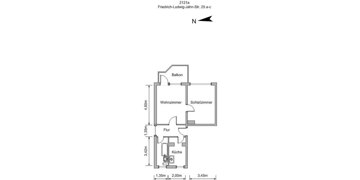 Etagenwohnung Lichtenstein (Sachsen) - 2 Zimmer, 50 m&sup2;, 327&euro; | Angebot:21540078