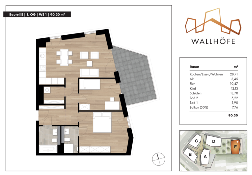 Wohnung zum Mieten in Ratingen 1.425 € 90.3 m² 3 zimmer