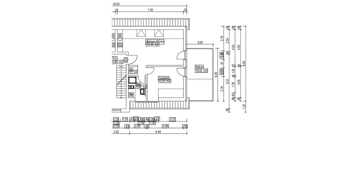 Etagenwohnung Bienenbüttel - 2 Zimmer, 65 m&sup2;, 1.100&euro; | Angebot:26359990