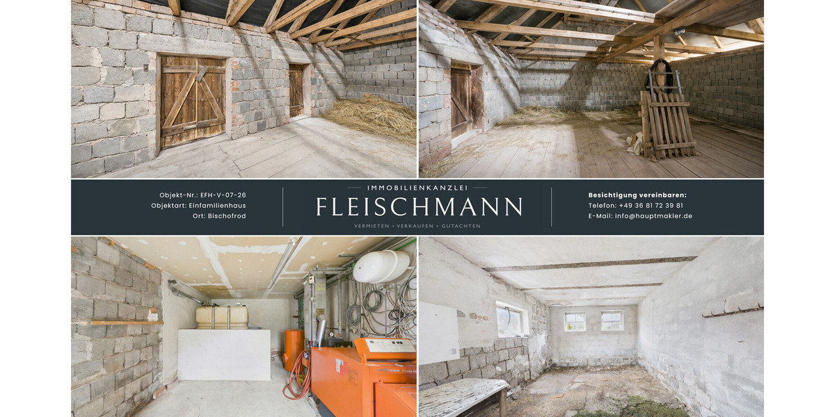 Großzügiges Wohnhaus mit viel Platz & Entwicklungsmöglichkeiten zur Miete - Einfamilienhaus Bischofrod | Angebot:26530295