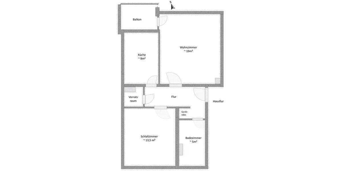 Hochparterre Neustadt am Rübenberge - 2 Zimmer, 55 m&sup2;, 580&euro; | Angebot:25999997