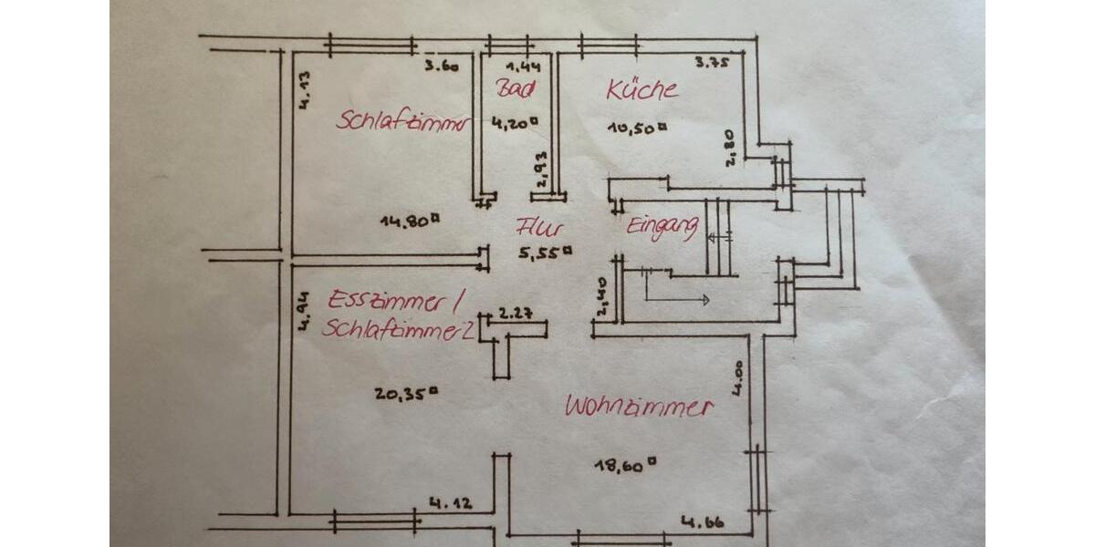 Erdgeschoßwohnung Gardelegen - 3 Zimmer, 74 m&sup2;, 430&euro; | Angebot:26251786