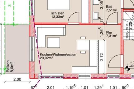 2 Zimmer Wohnung mit Wohnküche und Bad 2 zimmer