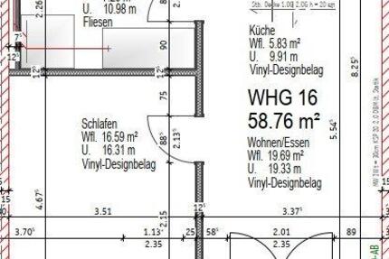 Wohnung Flensburg Fruerlund - 2 Zimmer, 59 m&sup2;, 339&euro; | Angebot:26263085