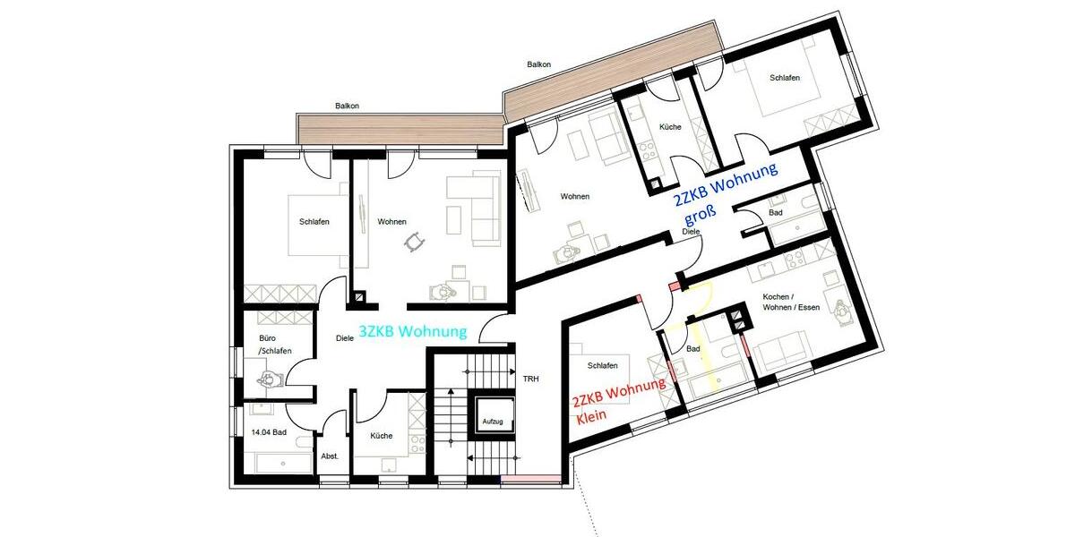 Etagenwohnung Pirmasens Niedersimten - 2 Zimmer, 36 m&sup2;, 480&euro; | Angebot:26441196