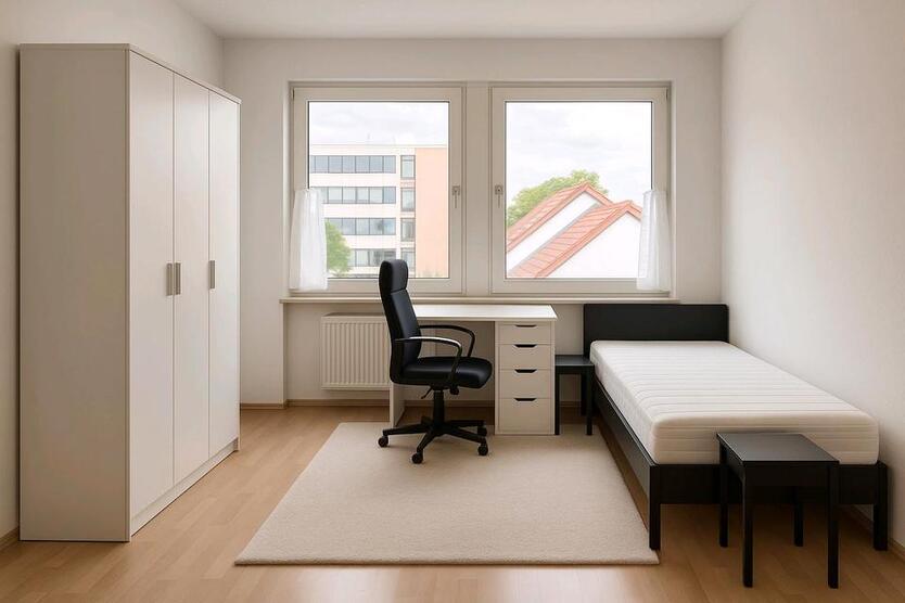 Neues WG Zimmer, möbliert, renovated furnished room,al inclusive
