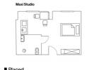 Zentral + modern: Möbliertes 1-Zimmer-Apartment zentral in Köln-Ehrenfeld | Maxi Studio