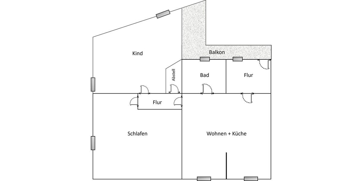 Dachgeschoßwohnung Apolda - 3 Zimmer, 78 m&sup2;, 695&euro; | Angebot:26476622