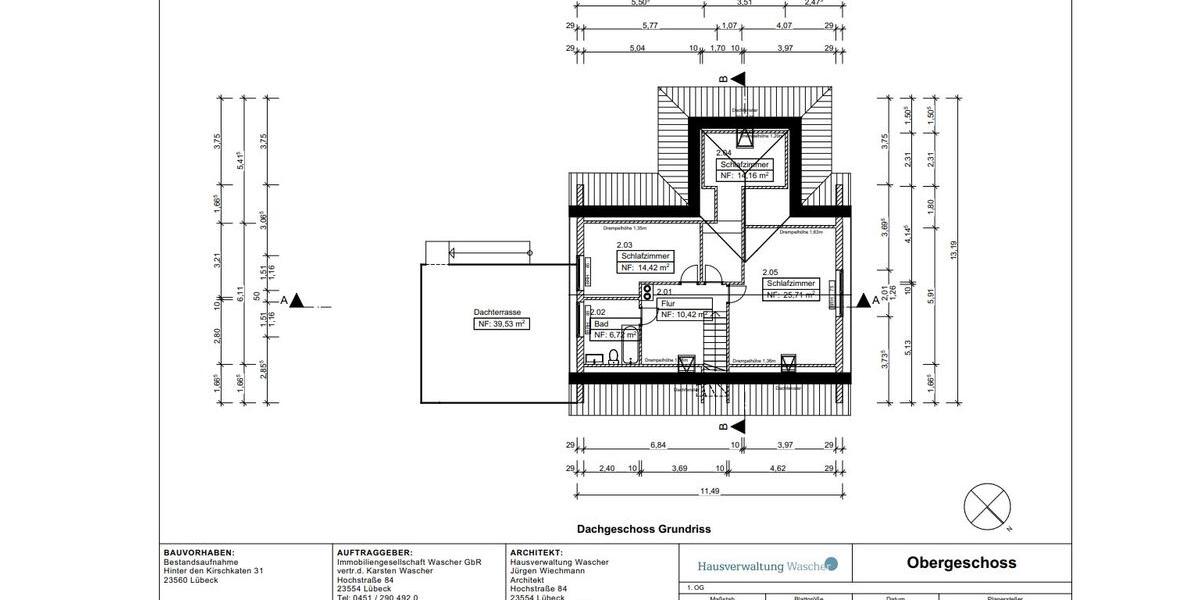 Einfamilienhaus Lübeck Sankt Jürgen - 6 Zimmer, 201 m&sup2;, 1.450&euro; | Angebot:26029451