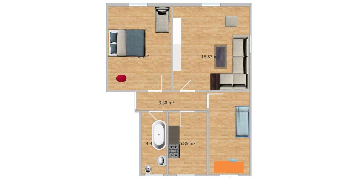 Etagenwohnung Beeskow - 3 Zimmer, 61 m&sup2;, 999&euro; | Angebot:25170953