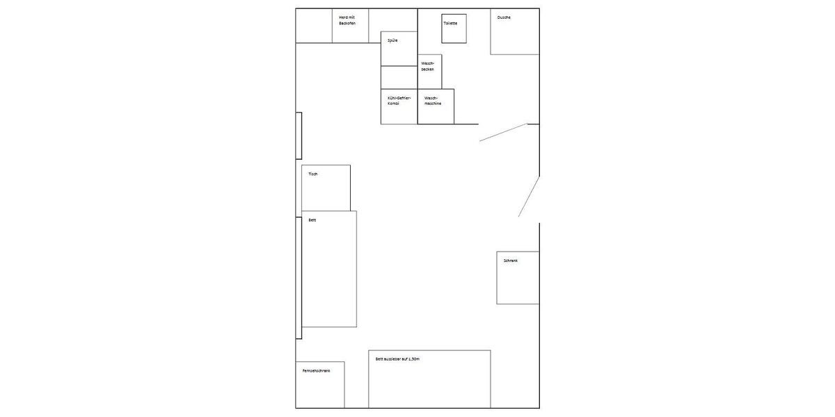 Hochparterre Dahlen - 1 Zimmer, 30 m&sup2;, 30&euro; | Angebot:26145496