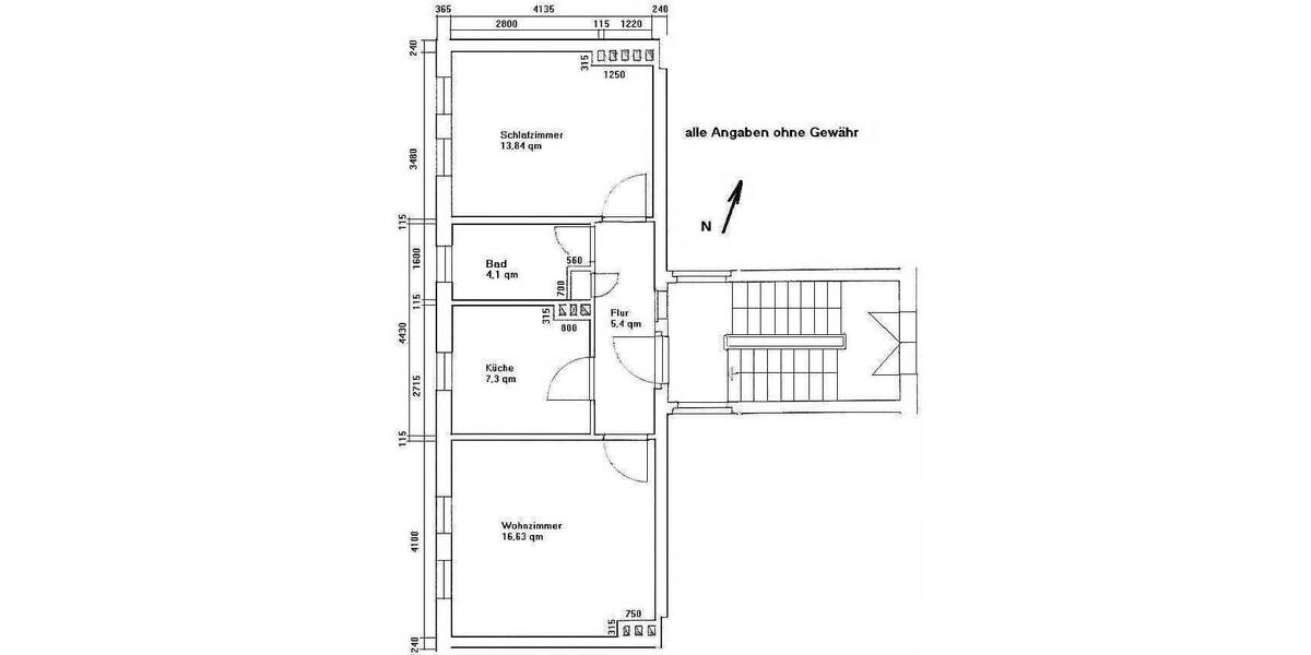 2-Raumwohnung im Erdgeschoss mit bodengleicher Dusche 2 zimmer