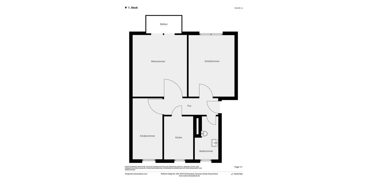 Etagenwohnung Schönebeck (Elbe) Pretzien - 3 Zimmer, 60 m&sup2;, 358&euro; | Angebot:26381088