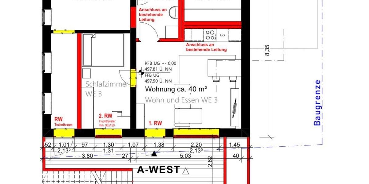 Terrassenwohnung Essingen - 2 Zimmer, 40 m&sup2;, 580&euro; | Angebot:26261292