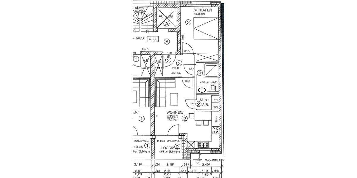 Etagenwohnung Lippstadt - 2 Zimmer, 49 m&sup2;, 875&euro; | Angebot:26013817