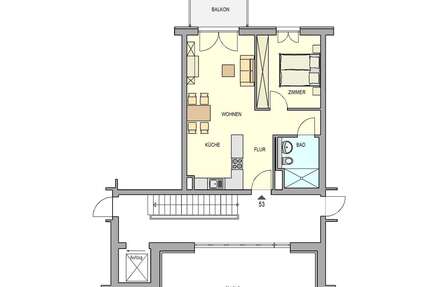 Wohnung Weinböhla - 2 Zimmer, 55 m&sup2;, 688&euro; | Angebot:27242651