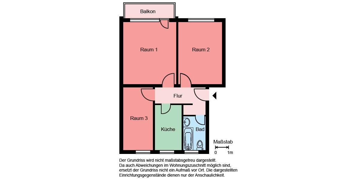 Etagenwohnung Werl - 3 Zimmer, 66 m&sup2;, 489&euro; | Angebot:26592736