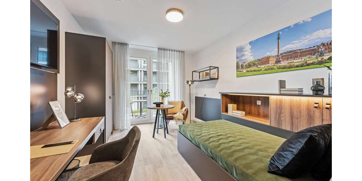 Wohnung zum Mieten in Stuttgart 653 € 23.39 m² 1 zimmer