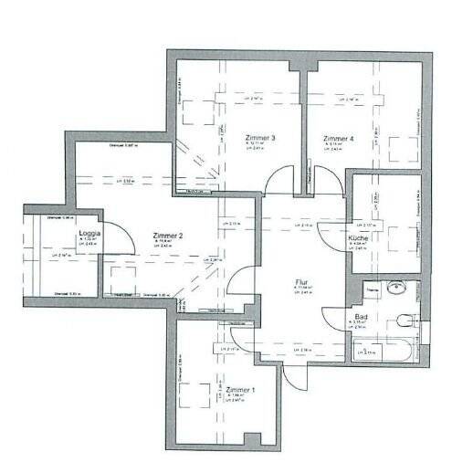 Etagenwohnung Hildesheim Ost - 3 Zimmer, 85 m&sup2;, 600&euro; | Angebot:26475100