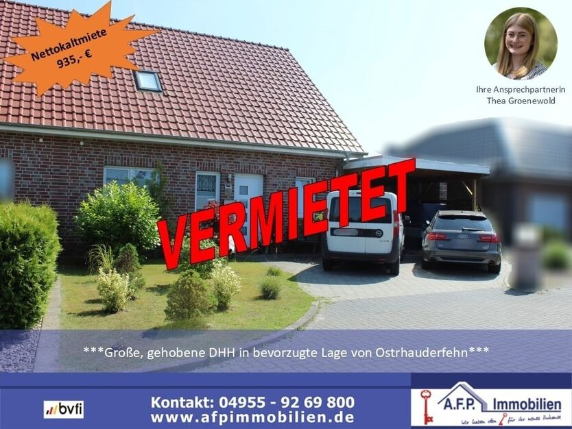 ***V E R M I E T E T*** ***Große DHH in bevorzugte Lage von Ostrhauderfehn***