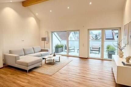 NEUBAU: Exklusive barrierefreie 4-Zim.-DG-Wohnung mit Dachterrasse, Aufzug, Einbauküche sowie TG 4 zimmer