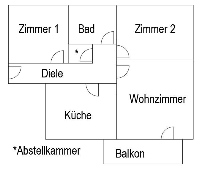 Etagenwohnung Morsbach - 3 Zimmer, 86 m&sup2;, 490&euro; | Angebot:25433345