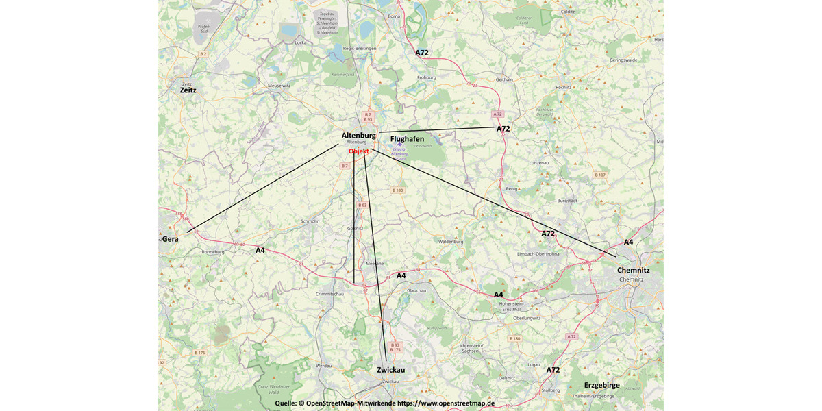Etagenwohnung Altenburg - 4 Zimmer, 104 m&sup2;, 400&euro; | Angebot:24990105