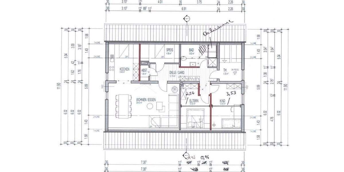 Etagenwohnung Petersaurach Großhaslach - 3 Zimmer, 84 m&sup2;, 750&euro; | Angebot:25095627